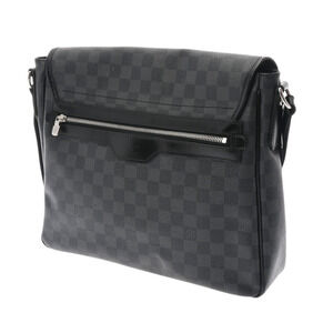 Louis Vuitton Black Daniel Bag Canvas Shoulder Gray Damier Graphite